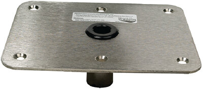 LOCK'N PIN™ 3/4 PIN STAINLESS BASE PLATE (SWIVL EZE)